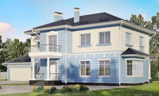 285-003-Л Проект двухэтажного дома, гараж, просторный дом из кирпича | Проекты домов от House Expert