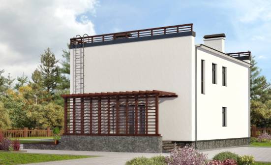 215-002-П Проект двухэтажного дома, просторный дом из блока | Проекты домов от House Expert