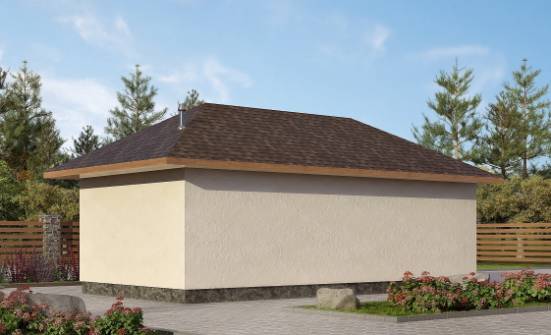 040-001-П Проект гаража из твинблока | Проекты одноэтажных домов от House Expert