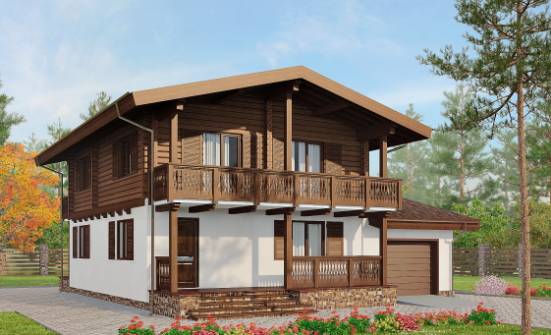 200-011-П Проект двухэтажного дома с мансардой, уютный домик из газосиликатных блоков | Проекты домов от House Expert