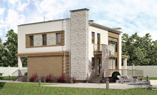 185-001-П Проект двухэтажного дома, средний дом из газосиликатных блоков | Проекты домов от House Expert