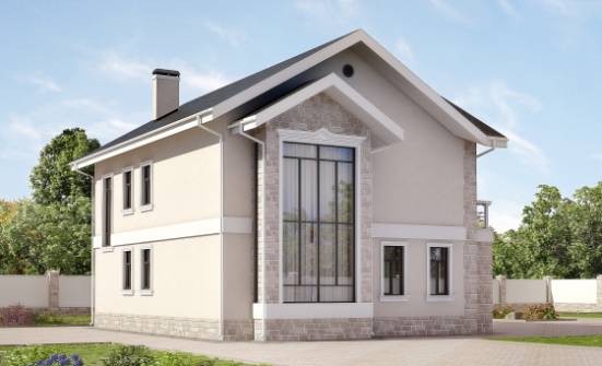 170-008-Л Проект двухэтажного дома, классический дом из газосиликатных блоков | Проекты домов от House Expert