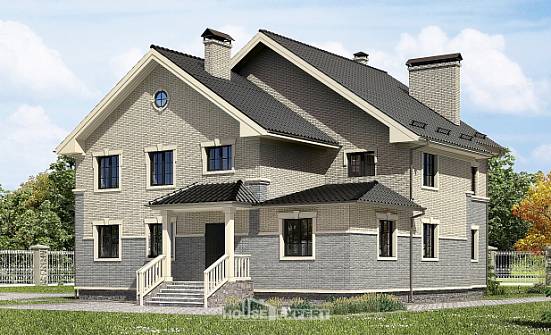 300-004-П Проект двухэтажного дома, классический дом из теплоблока | Проекты домов от House Expert
