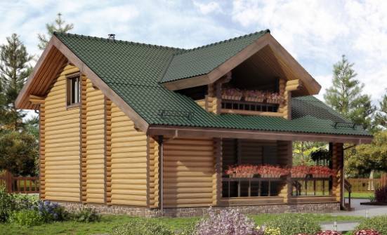 110-005-П Проект двухэтажного дома мансардный этаж, экономичный дом из дерева | Проекты домов от House Expert