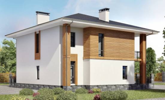 180-015-П Проект двухэтажного дома, уютный домик из газобетона | Проекты домов от House Expert