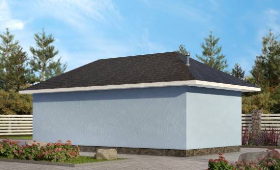 040-001-Л Проект гаража из блока | Проекты одноэтажных домов от House Expert