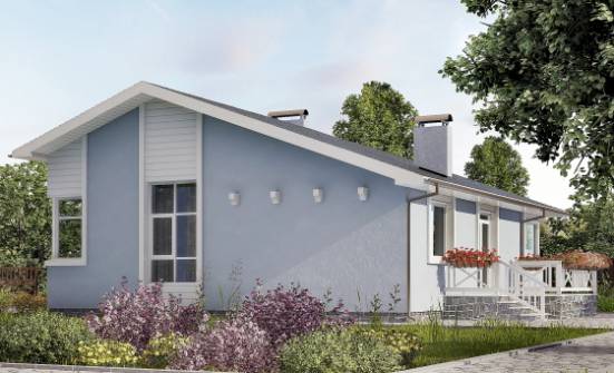 110-003-Л Проект одноэтажного дома, недорогой коттедж из бризолита | Проекты домов от House Expert