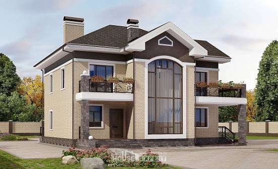 200-006-П Проект двухэтажного дома, просторный загородный дом из кирпича | Проекты домов от House Expert