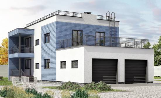 180-012-Л Проект двухэтажного дома, гараж, просторный домик из кирпича | Проекты домов от House Expert