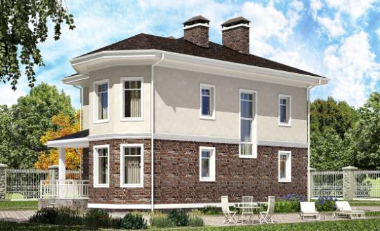 120-001-Л Проект трехэтажного дома, доступный загородный дом из поризованных блоков | Проекты домов от House Expert