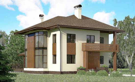 300-001-П Проект двухэтажного дома, красивый загородный дом из кирпича | Проекты домов от House Expert