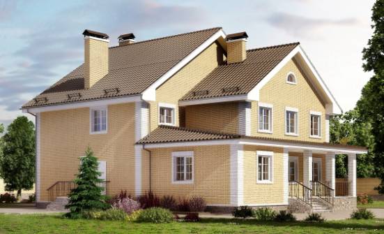 320-003-Л Проект двухэтажного дома, просторный домик из блока | Проекты домов от House Expert