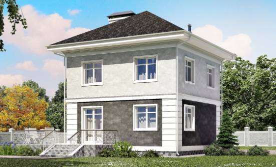 090-003-П Проект двухэтажного дома, бюджетный дом из керамзитобетонных блоков | Проекты домов от House Expert