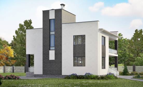 225-001-П Проект двухэтажного дома, классический дом из арболита | Проекты домов от House Expert
