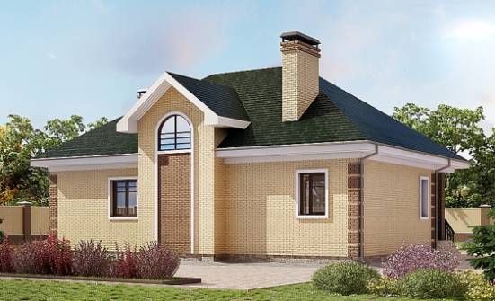 150-013-Л Проект двухэтажного дома с мансардой, недорогой загородный дом из кирпича | Проекты домов от House Expert
