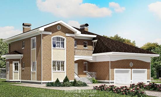 335-002-П Проект двухэтажного дома, гараж, красивый дом из кирпича | Проекты домов от House Expert