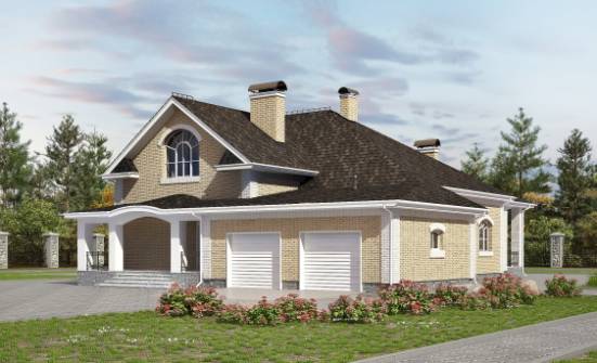 290-001-П Проект двухэтажного дома с мансардой, гараж, уютный дом из кирпича | Проекты домов от House Expert