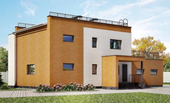 180-012-П Проект двухэтажного дома, гараж, просторный загородный дом из кирпича | Проекты домов от House Expert