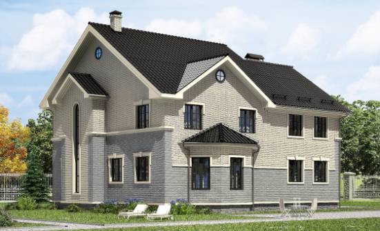 300-004-П Проект двухэтажного дома, классический дом из теплоблока | Проекты домов от House Expert