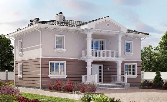 210-005-П Проект двухэтажного дома, красивый загородный дом из блока | Проекты домов от House Expert
