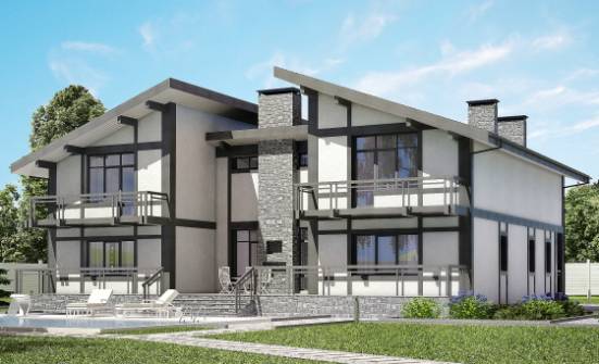 280-002-П Проект двухэтажного дома с мансардным этажом, экономичный домик из кирпича | Проекты домов от House Expert