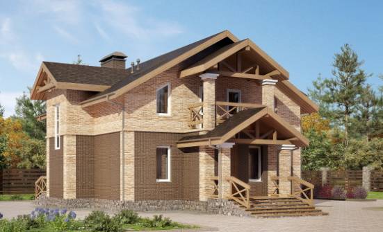 160-014-П Проект двухэтажного дома, современный коттедж из газосиликатных блоков | Проекты домов от House Expert