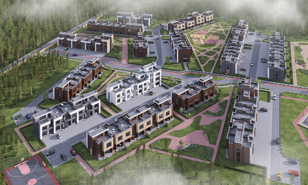 Птичка проекта посёлка таунхаусов