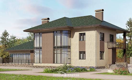 305-003-П Проект двухэтажного дома, уютный дом из керамзитобетонных блоков | Проекты домов от House Expert