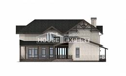 340-004-Л Проект двухэтажного дома, большой загородный дом из арболита, House Expert
