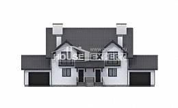 290-003-П Проект двухэтажного дома мансардный этаж, уютный коттедж из газосиликатных блоков, House Expert