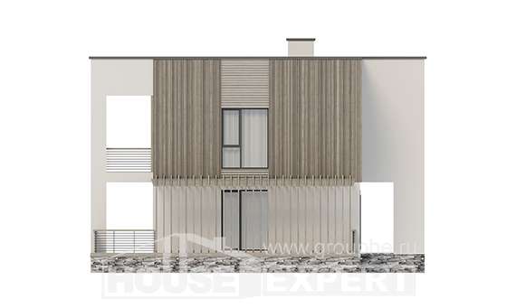 150-017-П Проект двухэтажного дома, скромный дом из твинблока, House Expert
