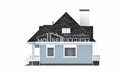 110-001-Л Проект двухэтажного дома с мансардой, классический домик из арболита, House Expert