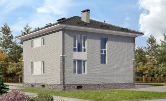 275-004-П Проект трехэтажного дома и гаражом, уютный домик из кирпича | Проекты домов от House Expert