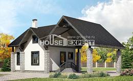 060-001-П Проект двухэтажного дома мансардный этаж и гаражом, доступный коттедж из теплоблока, House Expert