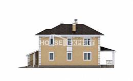 220-006-Л Проект двухэтажного дома, гараж, просторный дом из твинблока, House Expert