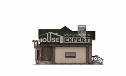 180-010-П Проект двухэтажного дома мансардой, гараж, классический дом из керамзитобетонных блоков, House Expert