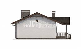 090-002-П Проект одноэтажного дома, уютный коттедж из кирпича, House Expert
