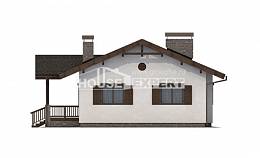 090-002-П Проект одноэтажного дома, красивый коттедж из кирпича, House Expert