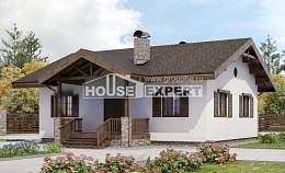 090-002-П Проект одноэтажного дома, простой загородный дом из кирпича, House Expert