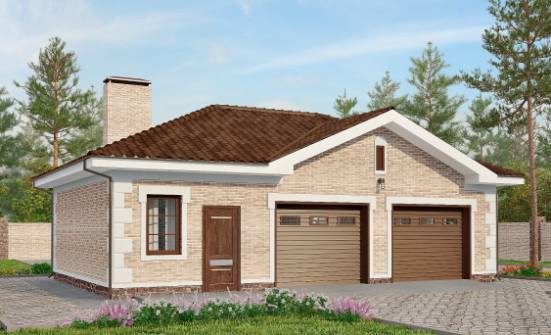 070-005-П Проект гаража из кирпича | Проекты домов от House Expert