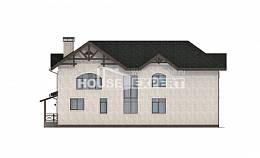 340-004-Л Проект двухэтажного дома, большой коттедж из теплоблока, House Expert